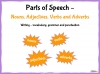 Parts of Speech - Nouns, Adjectives, Verbs and Adverbs Teaching Resources (slide 1/27)